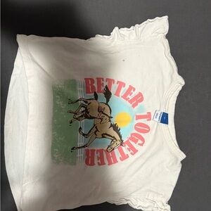 Garanimals White Tee with Horse Graphic